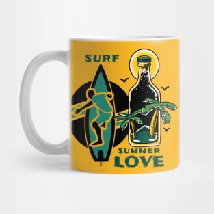 The 3 most important things in life: surf, surf, surf. Mug